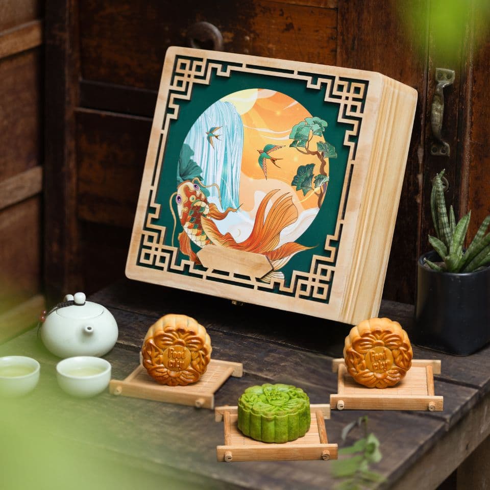 Hộp gỗ sơn màu